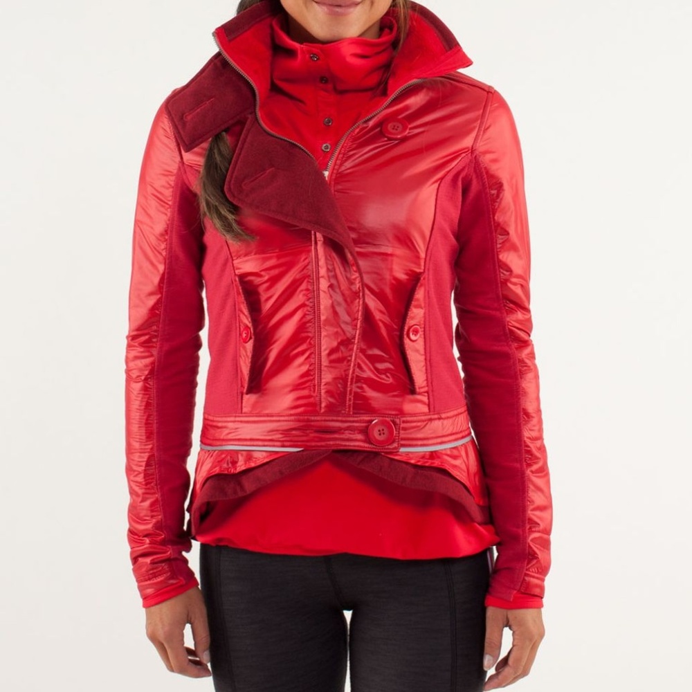 Lululemon Pedal Power Jacket Currant Red